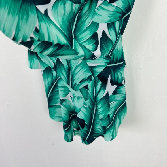 Magicsuit Lanai Rita Top Tankini Top Leaf Print Tropical Size 8 EUC - Picture 6 of 14